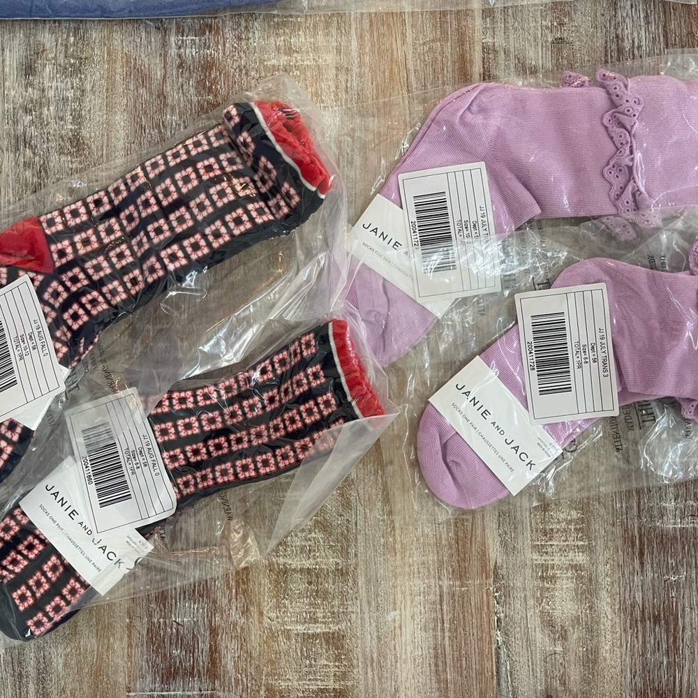 NEW! Janie and Jack Socks Collection/$6 each or bundle